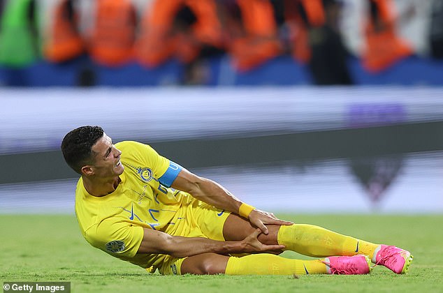 Distraught Cristiano Ronaldo is carted off injured in Arab Club Championship Cup final... after scoring twice - Sports News