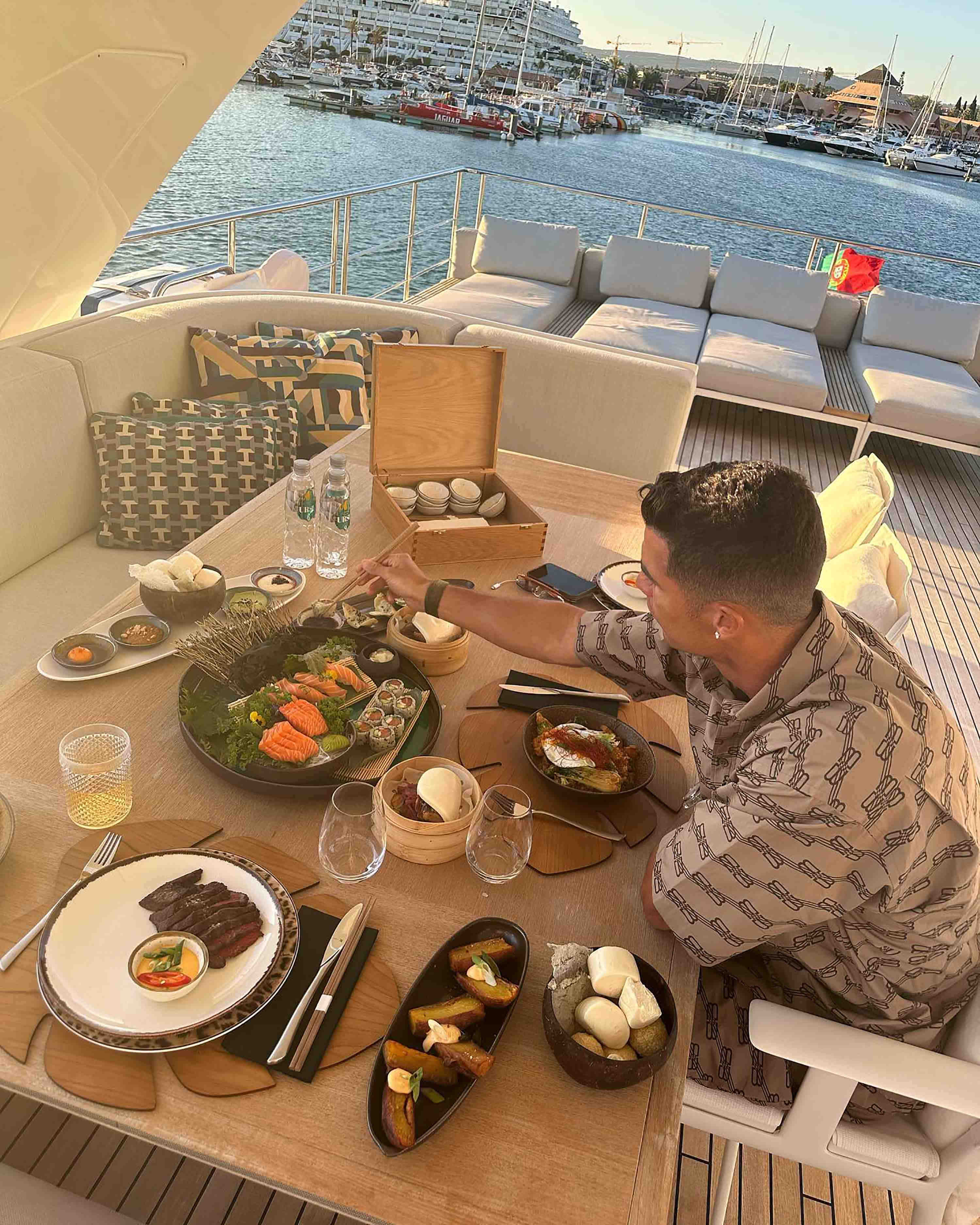 Georgina Rodriguez stuns in see through dress on yacht with Cristiano Ronaldo