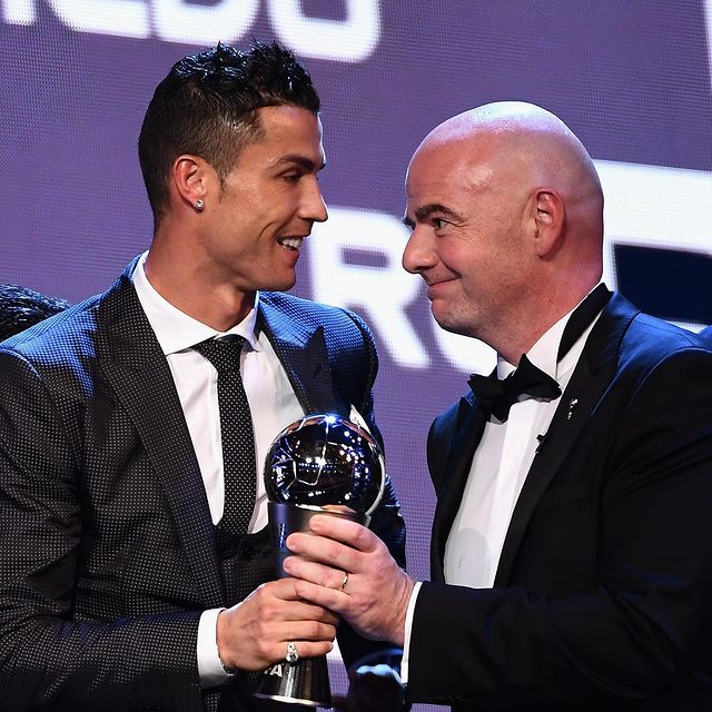 FIFA president Gianni Infantino praises Cristiano Ronaldo for his incredibleness