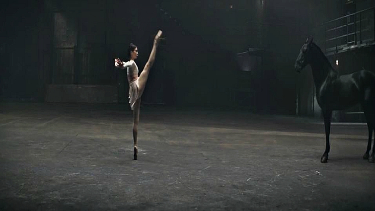 Hysterical Commercial Shows Black Horse Competing In A Dance With Ballerina