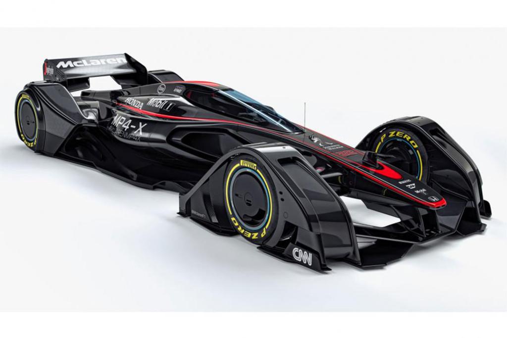 Is this the future of Formula One? McLaren unveil incredible MP4-X futuristic concept car which could be controlled directly by driver's brain and would be able to morph back into shape after a crash - VGO News
