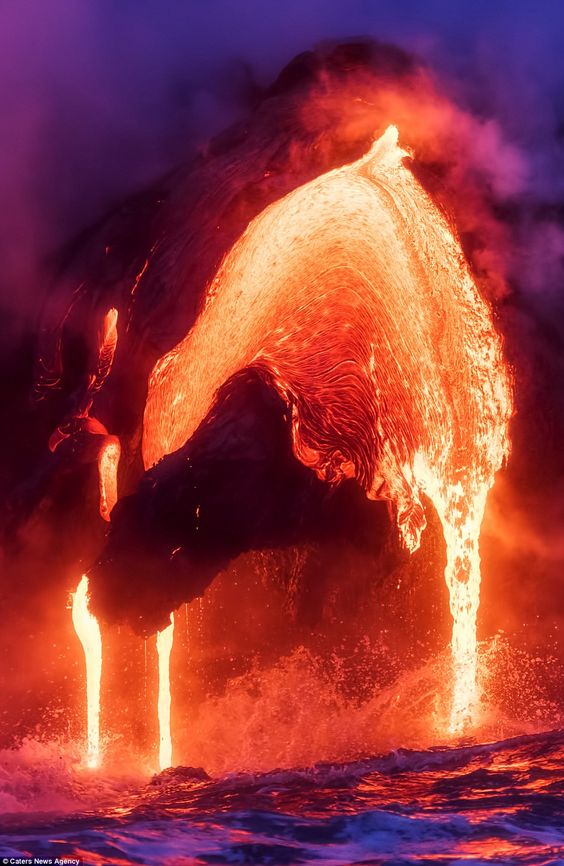 The Magnificent Spectacle Of Volcanic Ash Eruption From A Crater