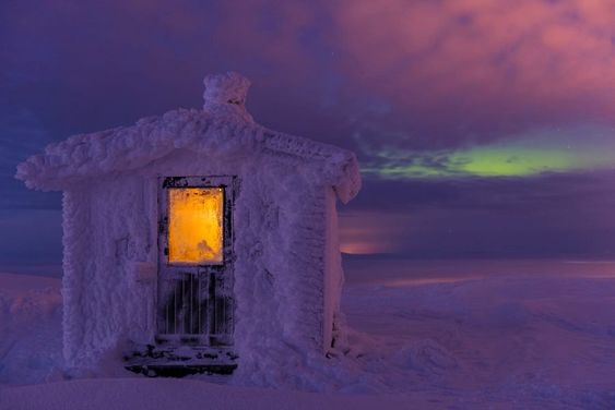 Solitude's Embrace: The Lonely House in a White Snowy Forest - Special 68