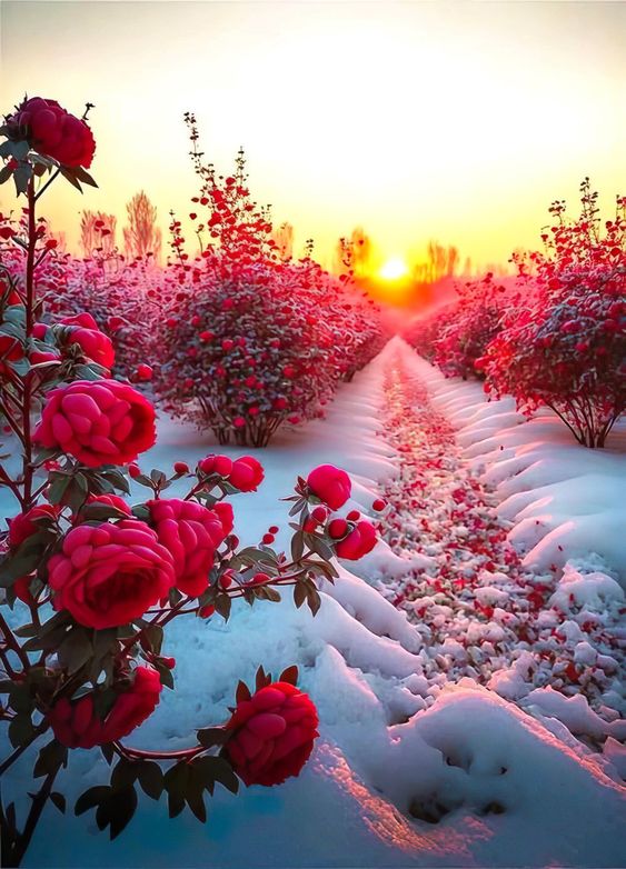 Snow-kissed Splendor: Exquisite Roses Blooming in Pristine White.VoUyen