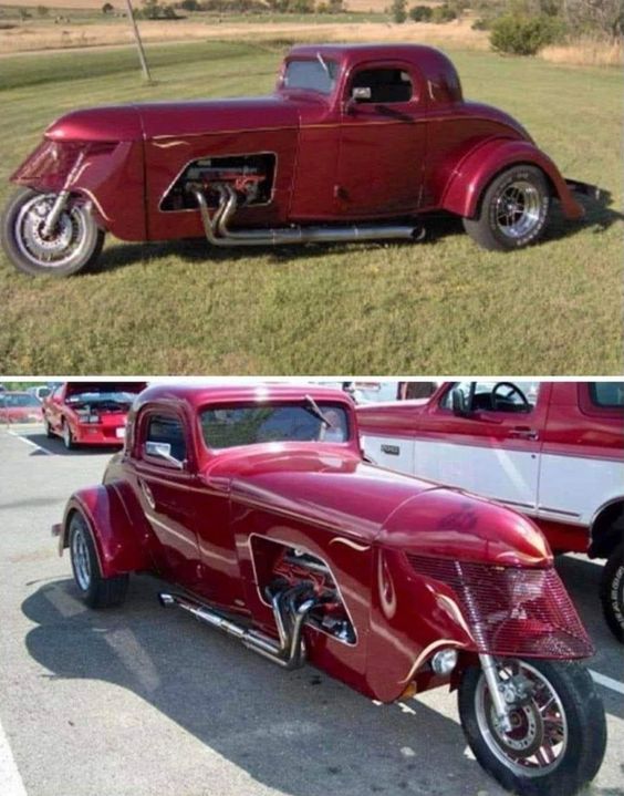 A 1933 Chevy Coupe Trike Thing With a 700hp Engine - Breaking International