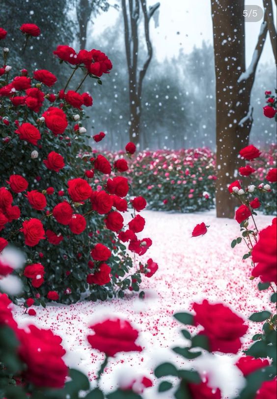 Snow-kissed Splendor: Exquisite Roses Blooming in Pristine White.VoUyen