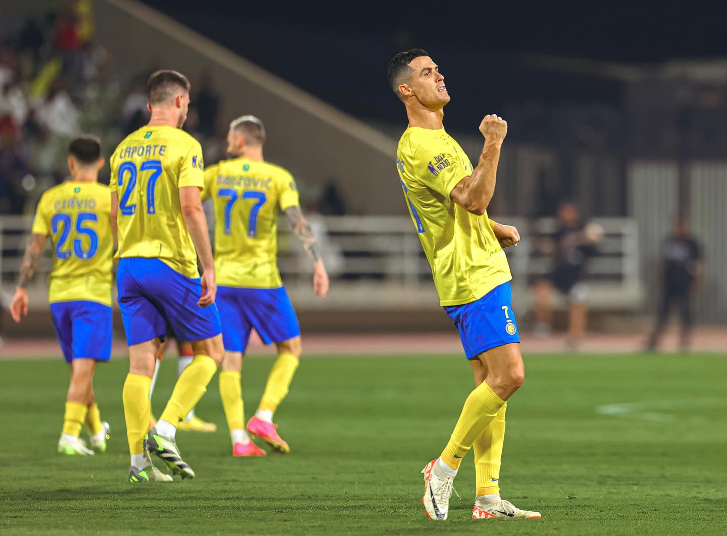 '999 matches without losing in his career' - Cristiano Ronaldo scored in the 4th consecutive match to seal a 3-1 victory for Al Nassr against Al Raed in round 6 of the Saudi Pro League