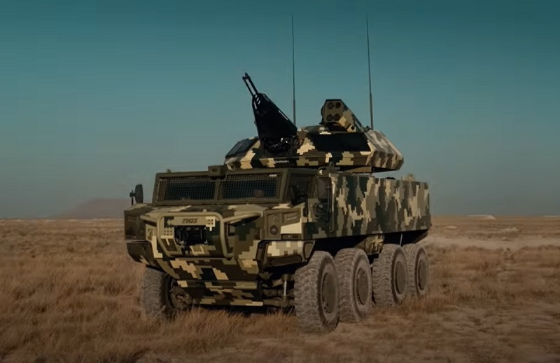 Cutting-Edge Defense Tech Revealed: FNSS Unveils PARS SCOUT 8x8 with BURC Mobile Air Defense System!