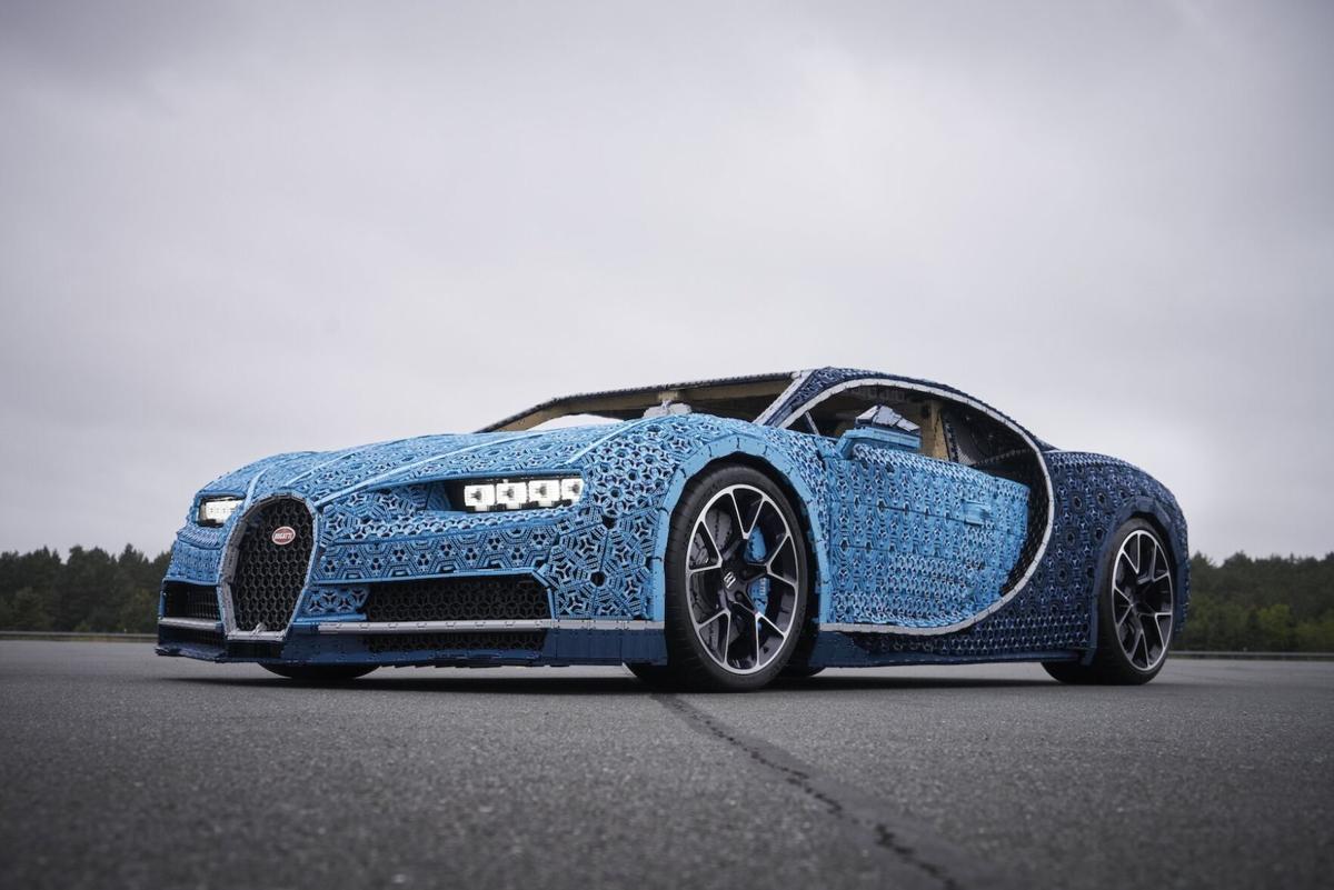 Bugatti Chiron is made with a million Lego bricks and 2,300 toy motors but only hits 12mph instead of the real thing's 261mph