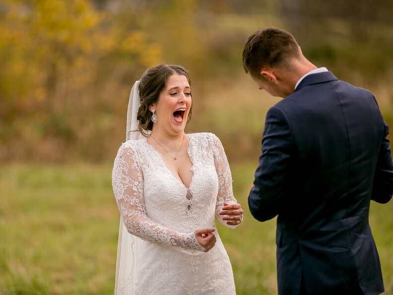 Guy Who 'Doesn't Want Pets' Finally Gives In On His Wedding Day