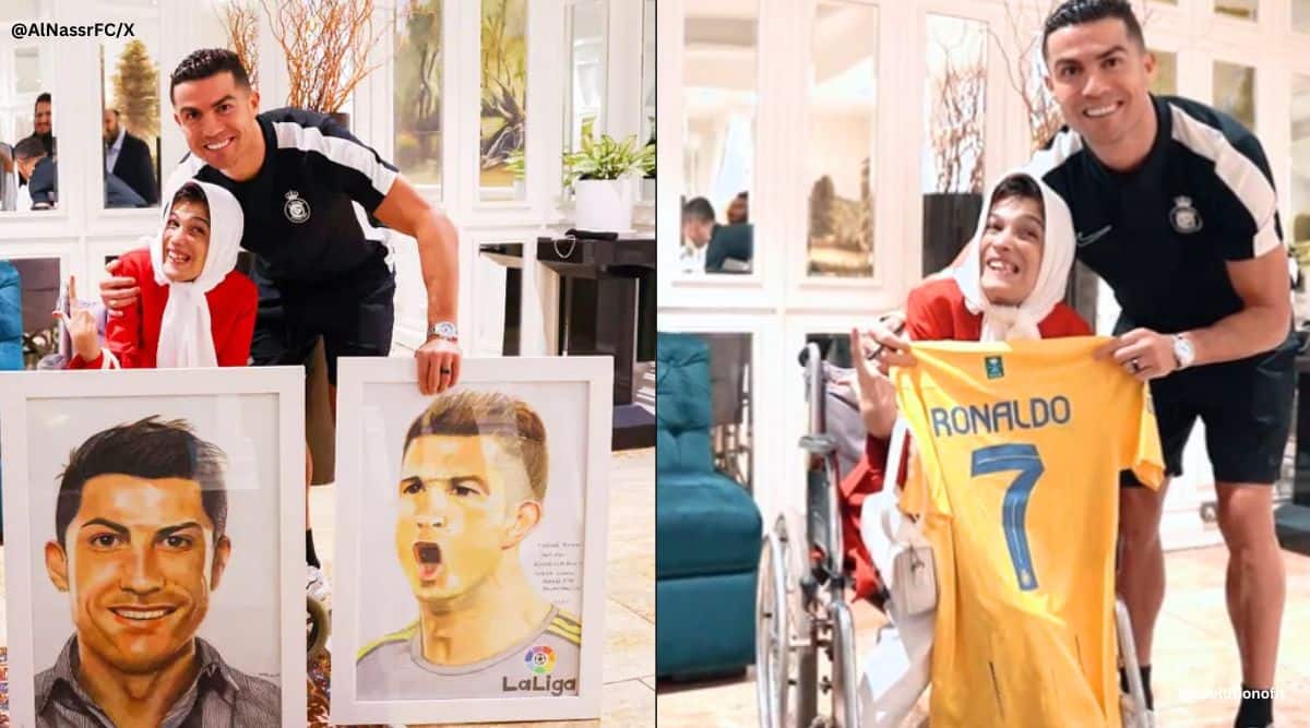 Watch: Cristiano Ronaldo meets superfan who made his unique portraits with her feet S-News