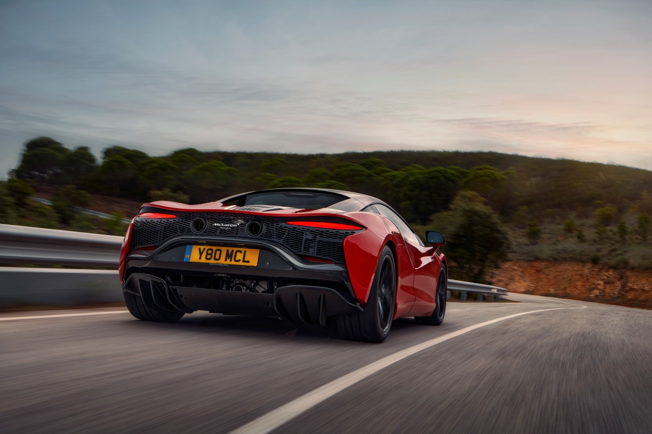 McLaren's planet-friendly supercar: British firm unveils its Artura, a 205mph hybrid that can drive round town on electric power