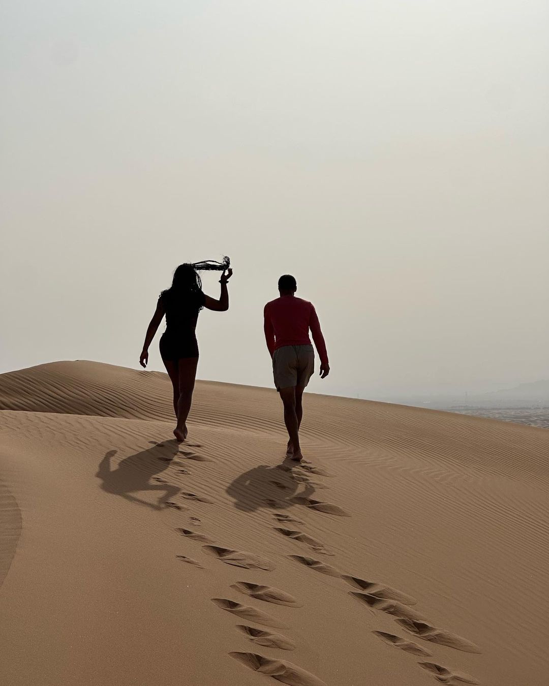 Steph Curry and Ayesha conquered some workouts in the desert dunes