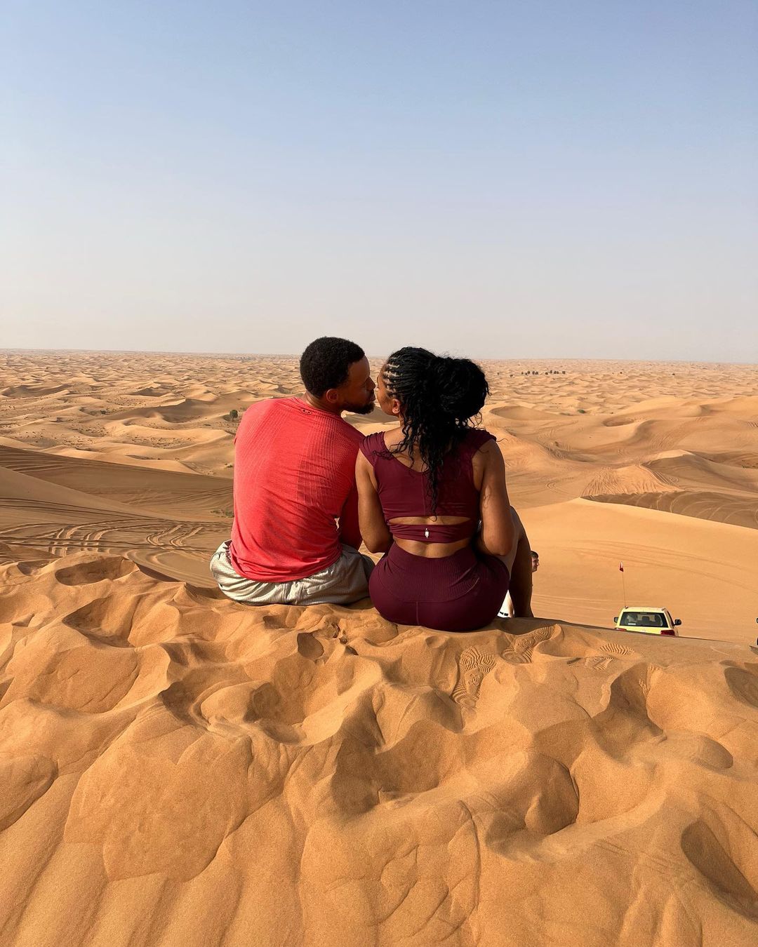 Steph Curry and Ayesha conquered some workouts in the desert dunes