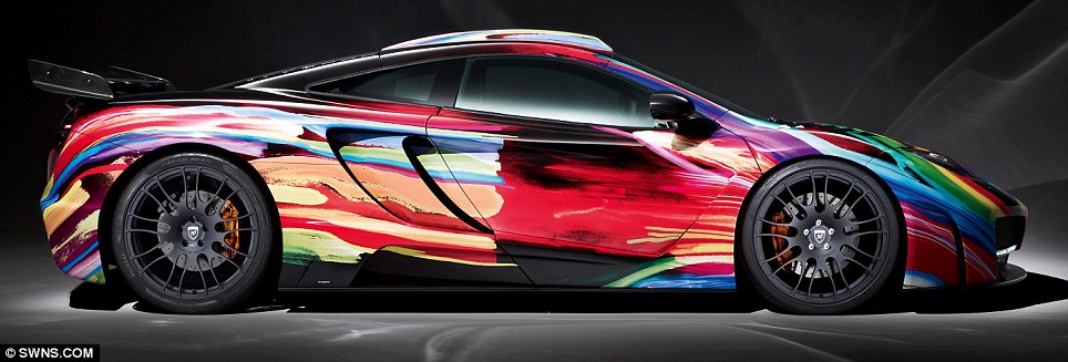 McLaren supercar gets psychedelic paint job that's turned it into art on wheels