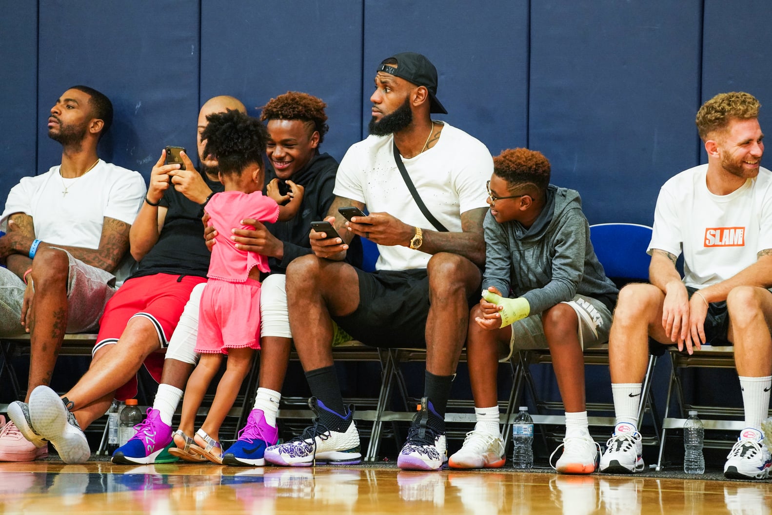 What was the story Lebron James told his children about growing up to be NBA legends?