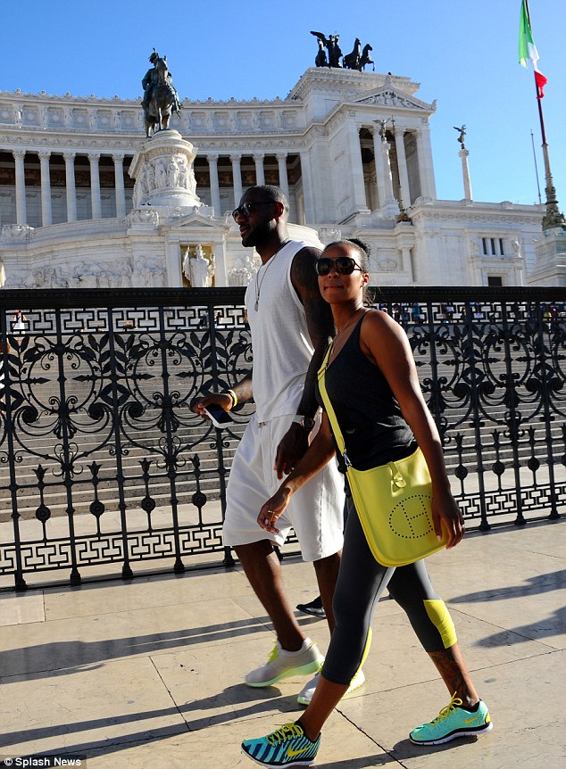 He even makes monuments look small: LeBron James poses in front of iconic Roman tourist spots during honeymoon trip - Sports News