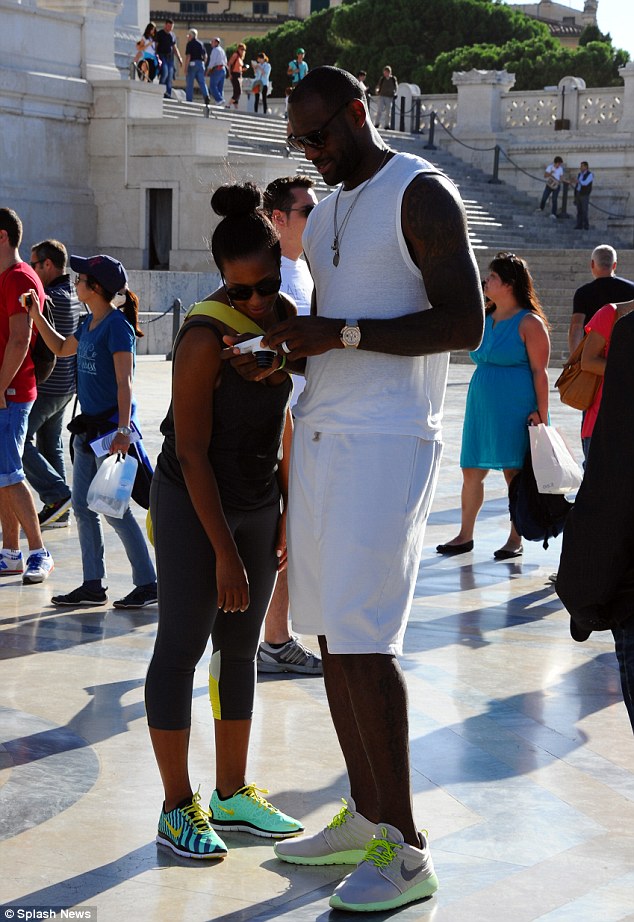 He even makes monuments look small: LeBron James poses in front of iconic Roman tourist spots during honeymoon trip - Sports News