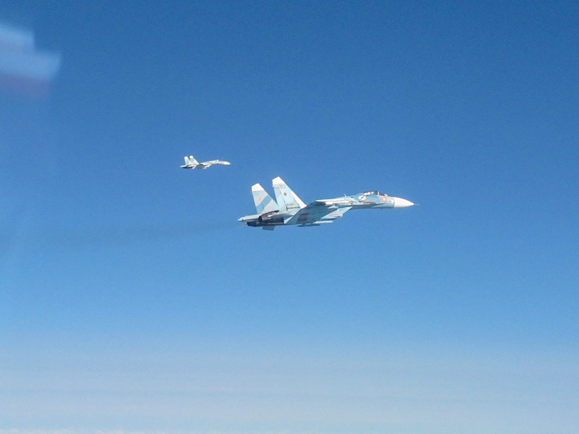 Heartstopping moment Putin's 'Doomsday Plane' on mystery mission is intercepted by RAF Typhoons in swoop on NATO border