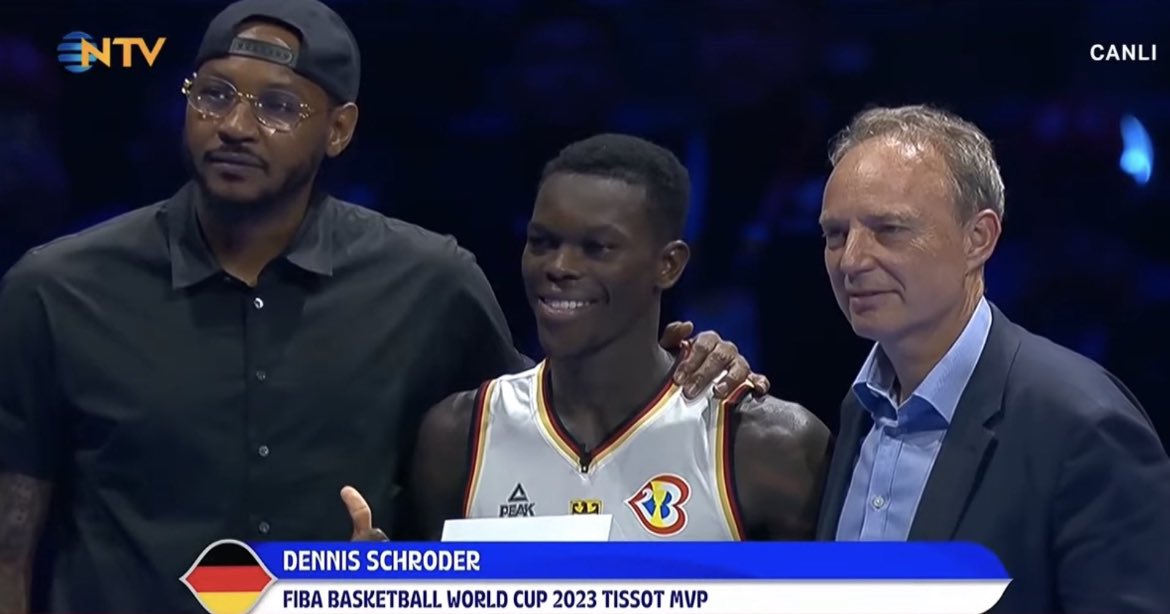 Dennis Schroder has been named MVP of the FIBA Basketball World Cup 2023 after guiding Germany to its first-ever World Cup trophy