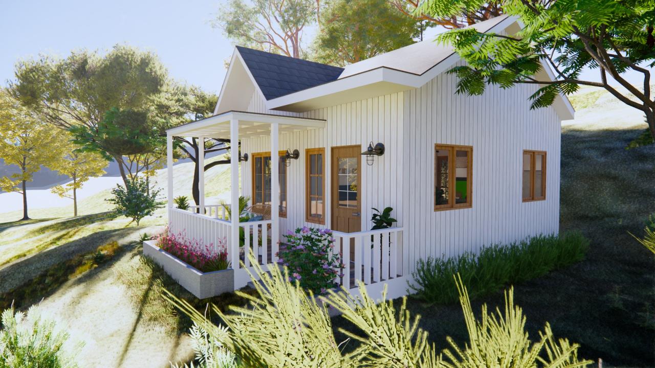 Insulated White Tiny House Design