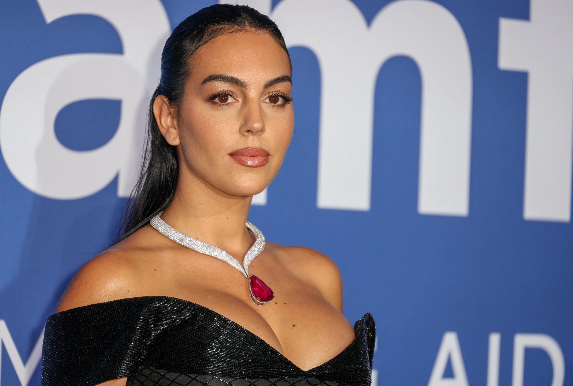 ONE IN A MILLION Georgina Rodriguez wears £1MILLION necklace and flashes massive diamond ring on red carpet at Cannes Film Festival S-News