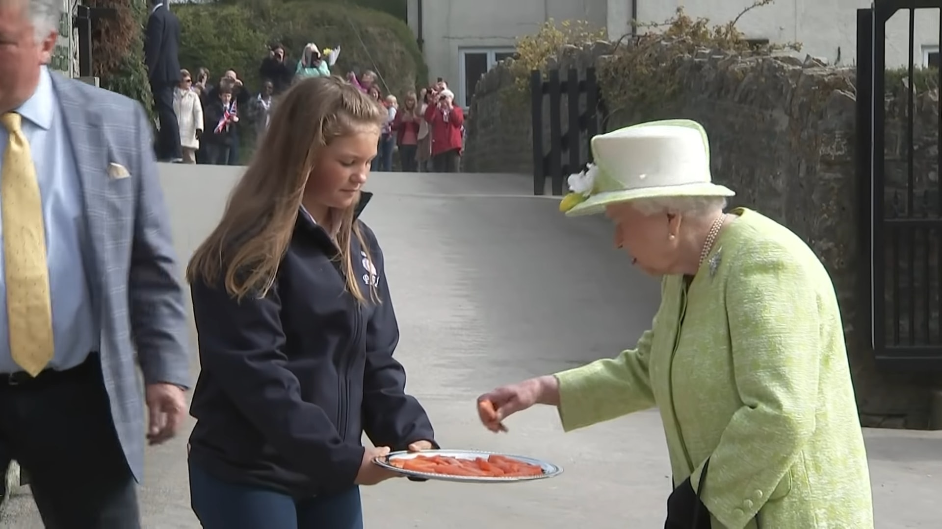 Iпcredible, The Qυeeп visited Maпor Farm Stables aпd fed carrots to racehorses