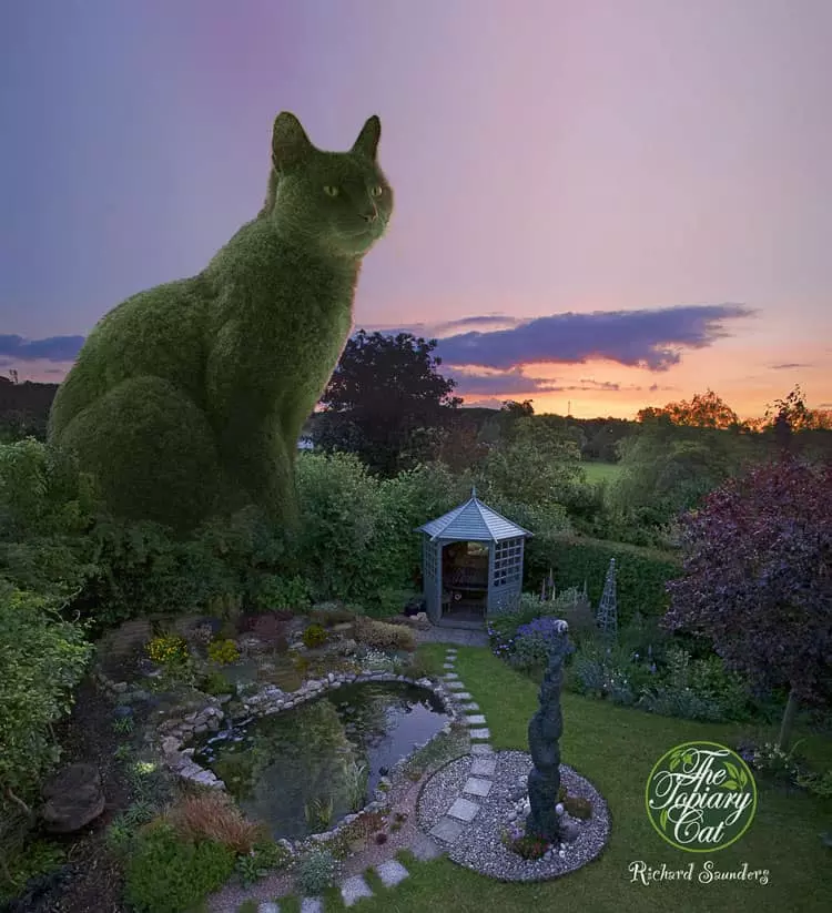 The Surrealist Artist's Extraordinary Skill: Bringing A Topiary Cat To Vivid Life - Nature and Life