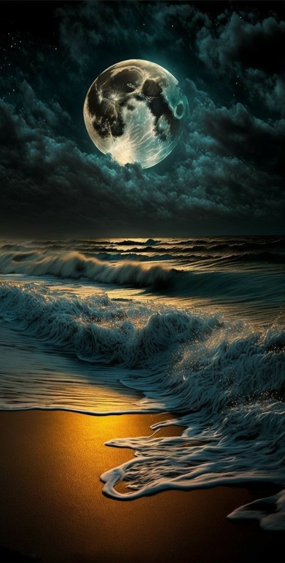 The Enchanting Night: Moonlight's Dance on the Ocean