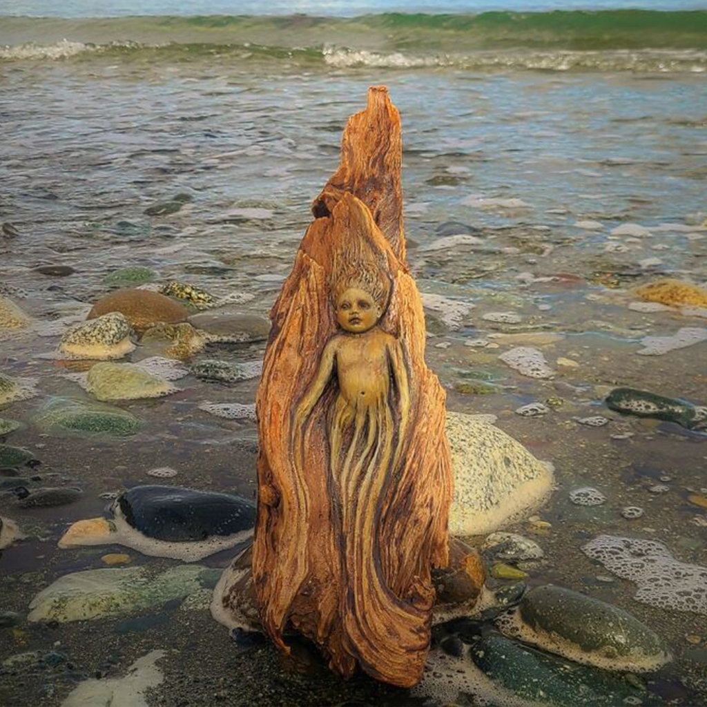 The sculptures that this Canadian artist creates are made of driftwood, seashells, dried mushrooms, and other materials - T-News