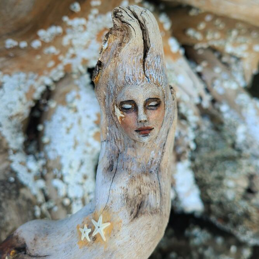 The sculptures that this Canadian artist creates are made of driftwood, seashells, dried mushrooms, and other materials - T-News