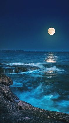 The Enchanting Night: Moonlight's Dance on the Ocean
