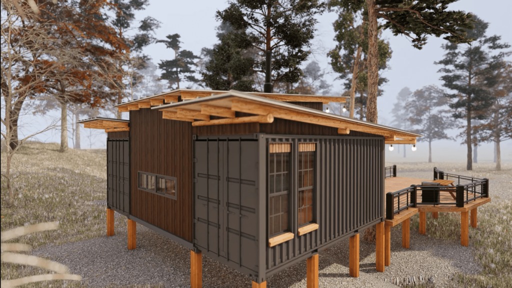 33 Square Meters Container House Idea