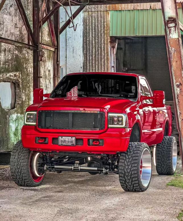 PUMPKIN STACK 6.0_TITAN's Fiery Red Custom Pickup Truck: A Menacing Halloween Marvel