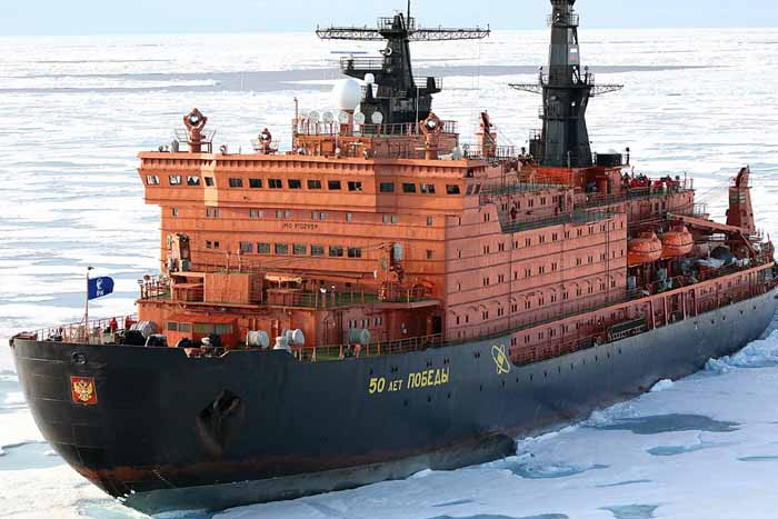 Unveiling Arctic Dominance: A Comprehensive Insight into Russia's Largest Icebreaker Ship in the North Pole (Video)