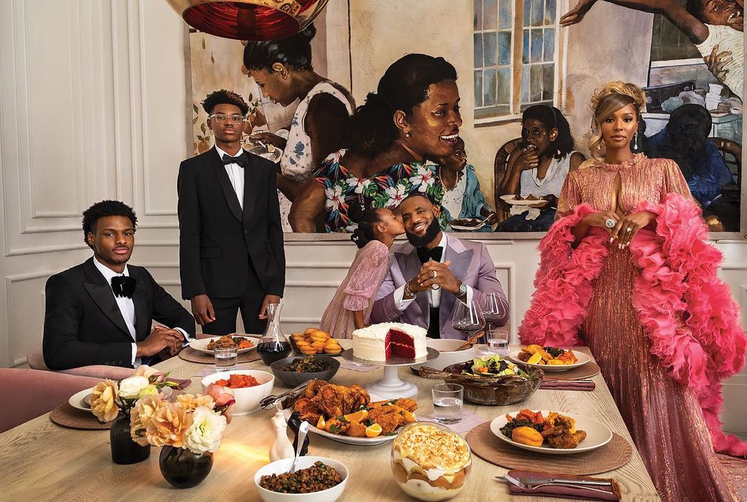 LeFamily! The James Family (LeBron, Savannah, Bryce, Bronny, and Zhuri) Are Pictured Together For Vanity Fair Goes Viral