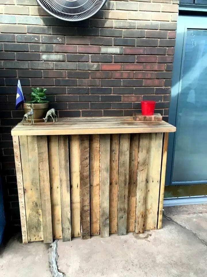 28 Awesome Bar Counter Ideas With "Wooden Pallets" For Your Inspiration -