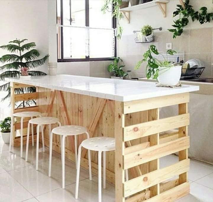 28 Awesome Bar Counter Ideas With "Wooden Pallets" For Your Inspiration -