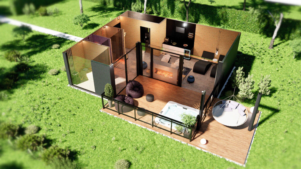 Detached 72 M2 Tiny House Plan