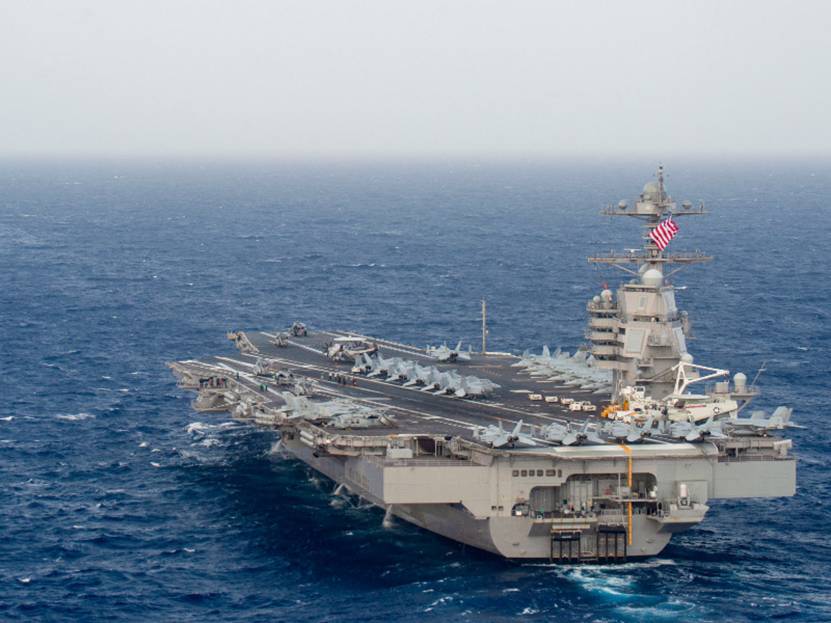 The $33 trillion With a capacity for 75 aircraft, the Gerald R. Ford is the biggest aircraft carrier in the world.
