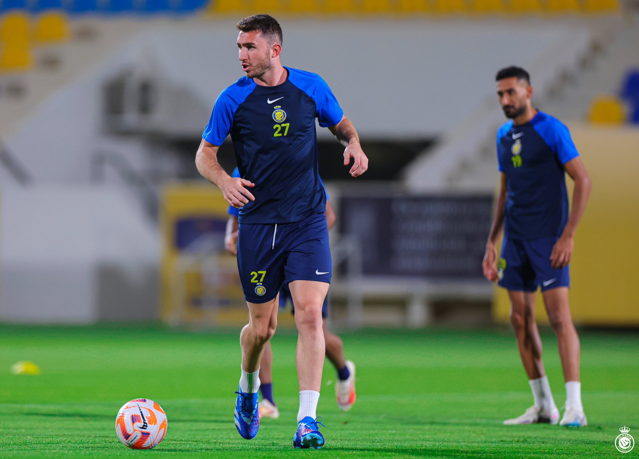 Al Nassr Training Session Before Match Against Abha: Ronaldo's Hilarious Goal Celebration During Practice