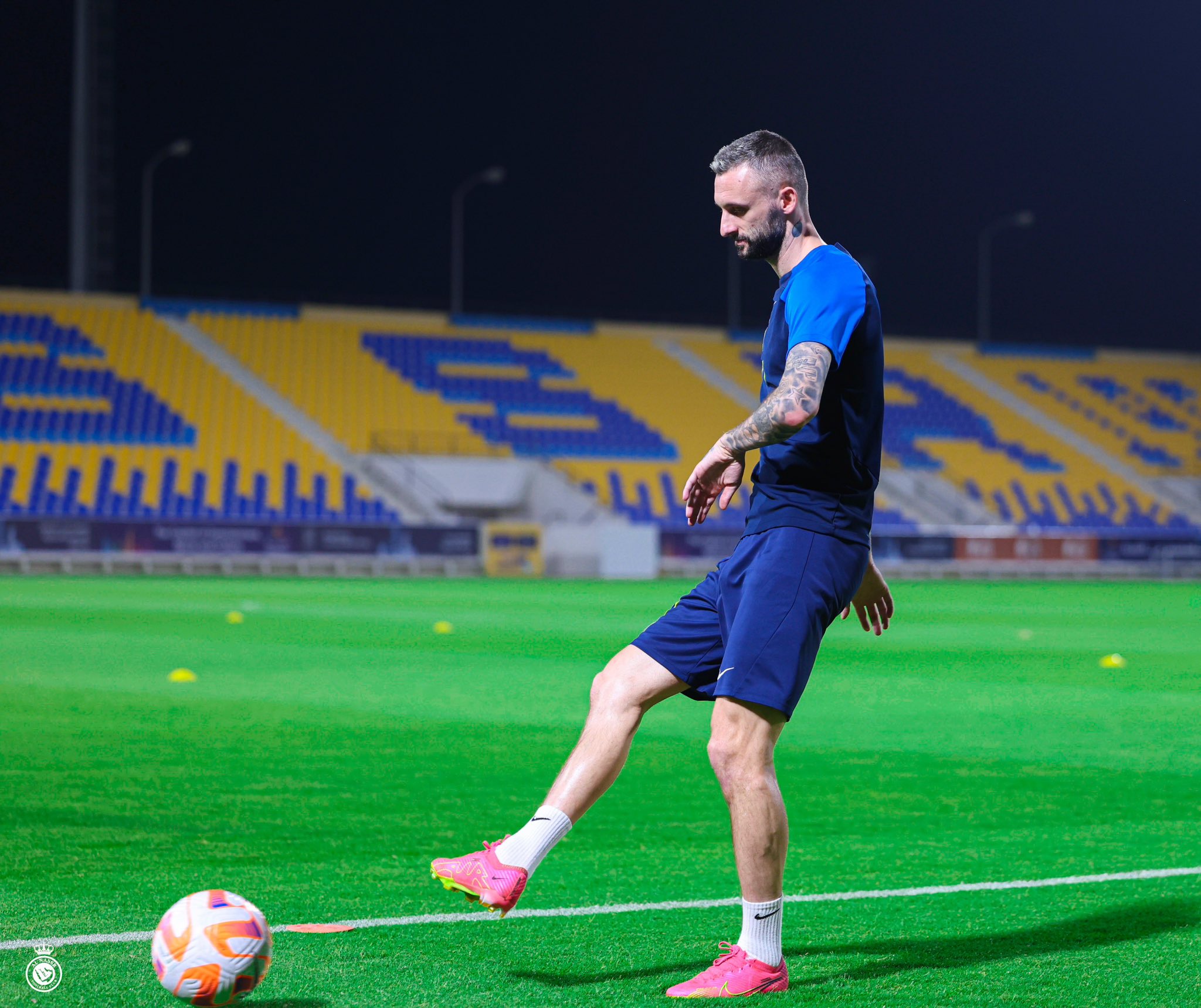 Al Nassr Training Session Before Match Against Abha: Ronaldo's Hilarious Goal Celebration During Practice