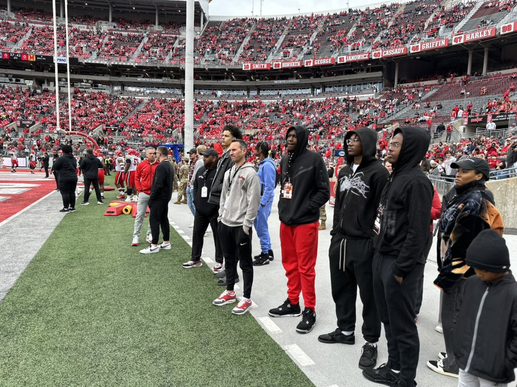 The Chosen Son! Bryce James, LeBron's 16-year-old son, recently received an invitation to play collegiate basketball from the Ohio State Buckeyes, and he decided to visit Columbus to see their game against Maryland
