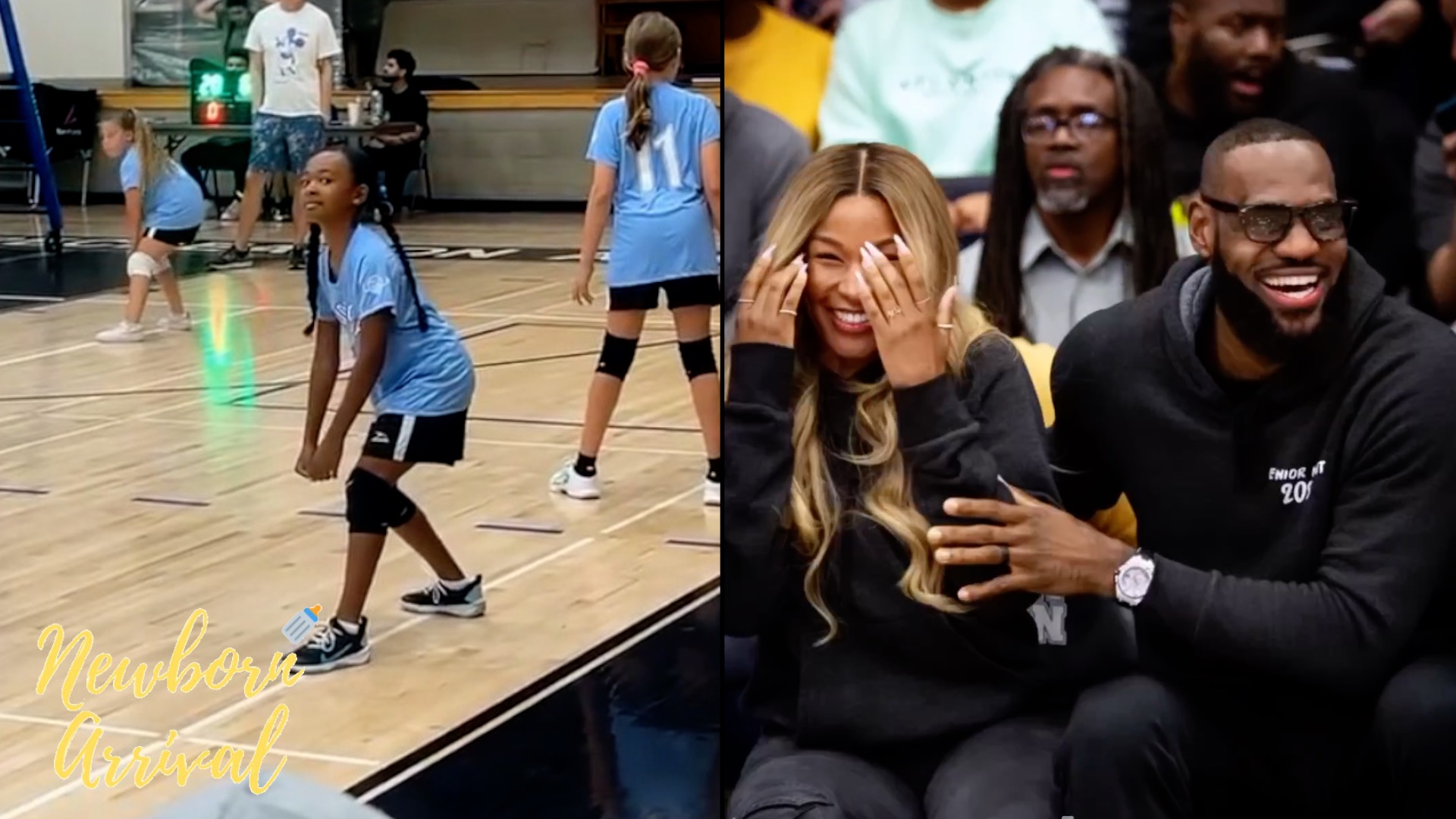 Zhuri star! LeBron James shows up to his daughter's volleyball game in full sports dad style