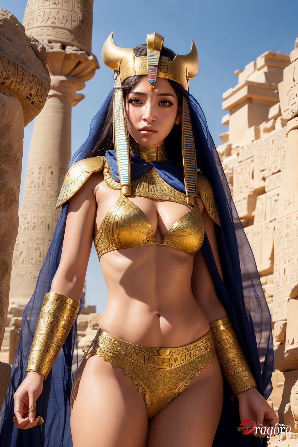 Created by AI: Powerful Egypt Queen