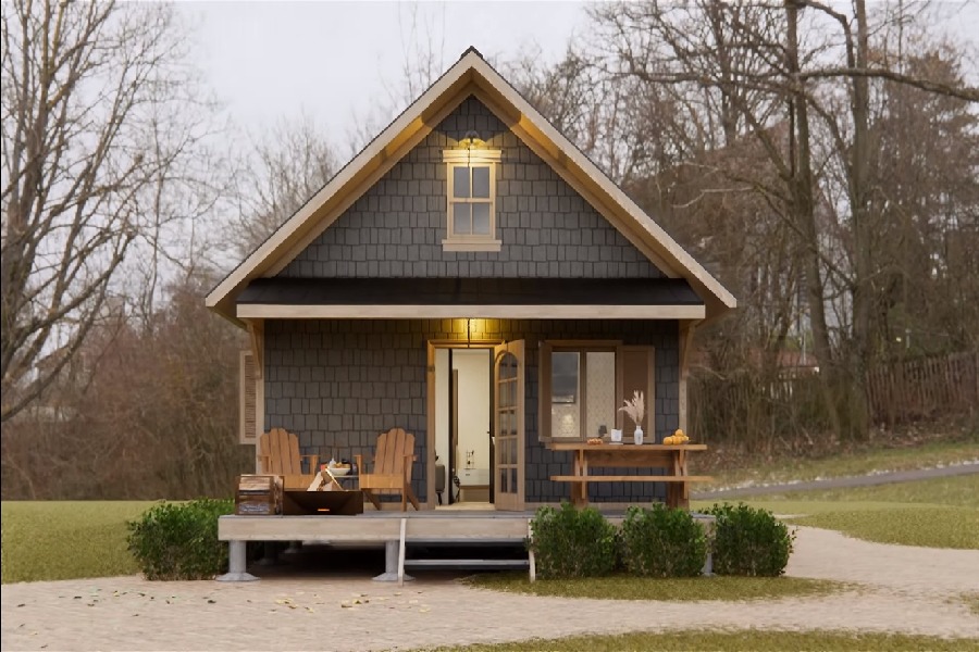 Tiny House With Picnic Table, Tiny House Design Ideas