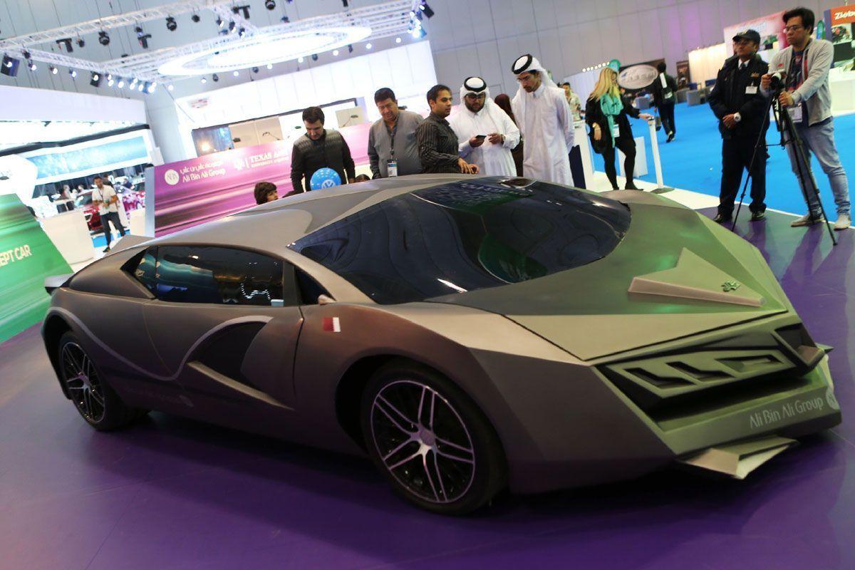 The Stealth Jet Supercar: Qatar Unveils Its First Megacar with Carbon Fiber Body and Metallic Gold Paint - amazingmindscape.com