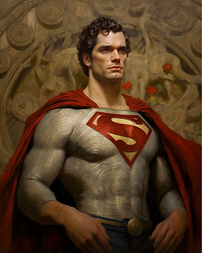 Superman Historic Paintings - movingworl.com