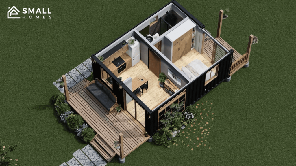 40 m2 Container Tiny House