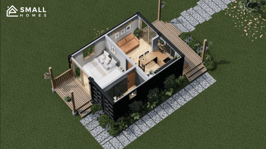 40 m2 Container Tiny House